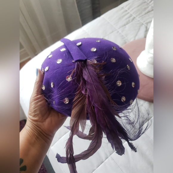 Vintage Chapeau - Deep Purple! - Picture 2 of 6